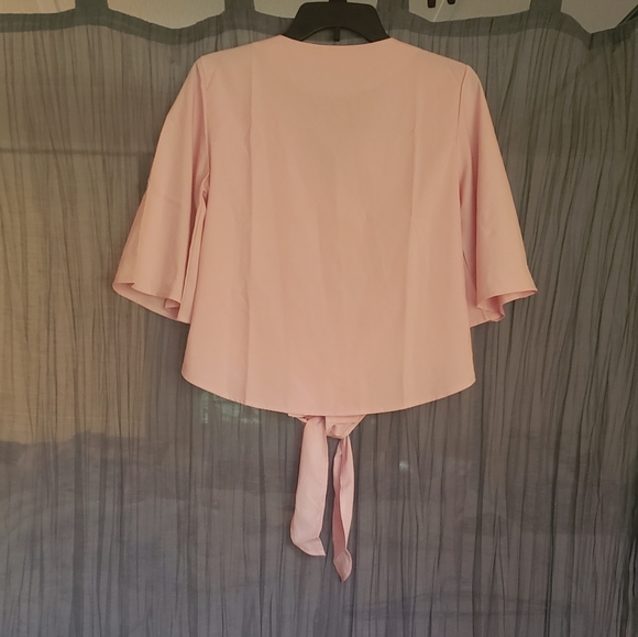Pink chiffon blouse, Small. - Picture 3 of 5